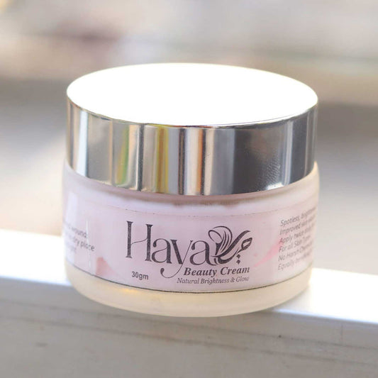 Haya by Rabi Beauty Cream jar